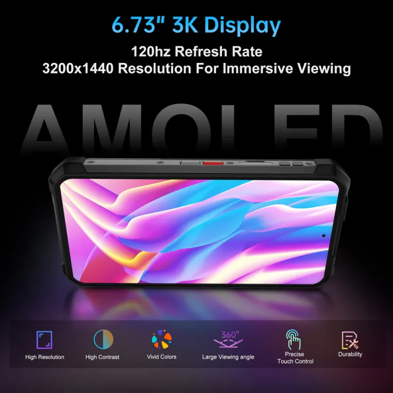 8849 Tank 4 pro AMOLED projector Phone 100 Lum.5G Android 15